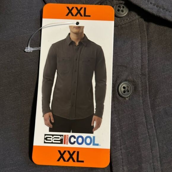 32 Degrees Men's Long Sleeve Button Down Shirt - Picture 8 of 9